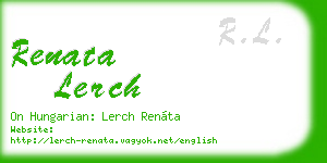 renata lerch business card